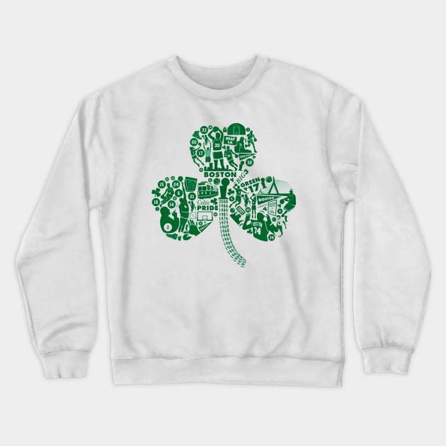 Go Celtics! Crewneck Sweatshirt by The Trailing Stop